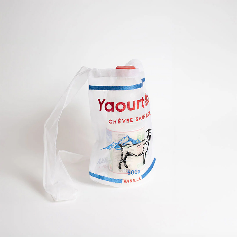 Brigitte Tanaka 瓶裝優格烏干紗斜背袋