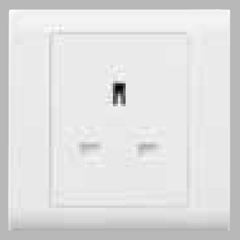 MK Essentials 意莎 13A 單位連保護門插座