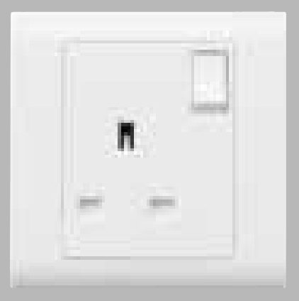 MK Essentials 意莎 13A 單位連保護門有掣插座