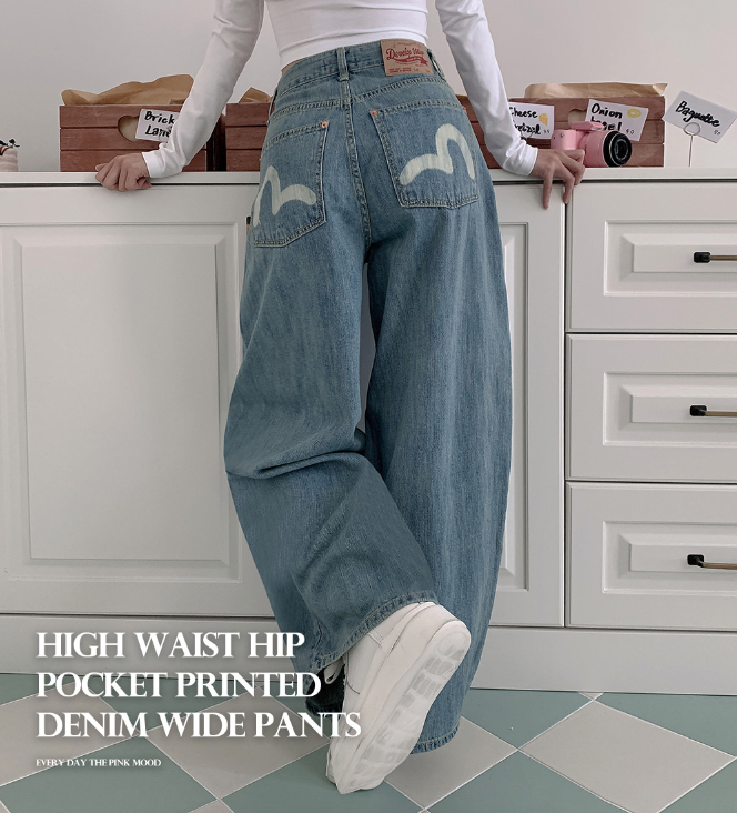 春季預訂｜Kitschlook BACK POINT寬牛仔褲