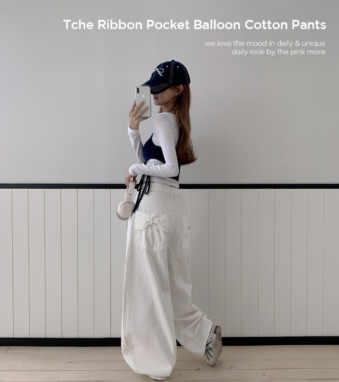 夏季預訂｜BACK RIBBONS寬牛仔褲