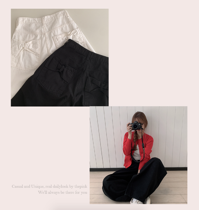 夏季預訂｜BACK RIBBONS寬牛仔褲