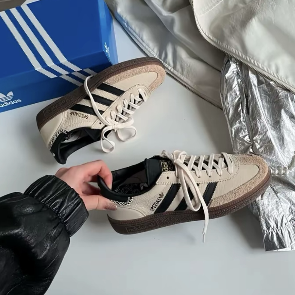 Adidas Handball Spezial 燕麥奶茶 米灰 縫線 復古 德訓鞋 休閒鞋