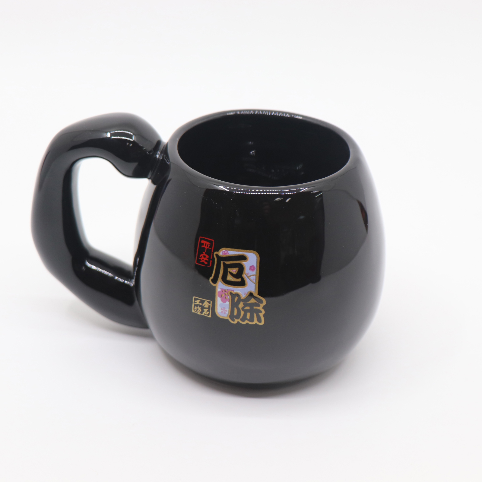 【金石工坊】日系達摩馬克杯/達摩杯- 厄除黑