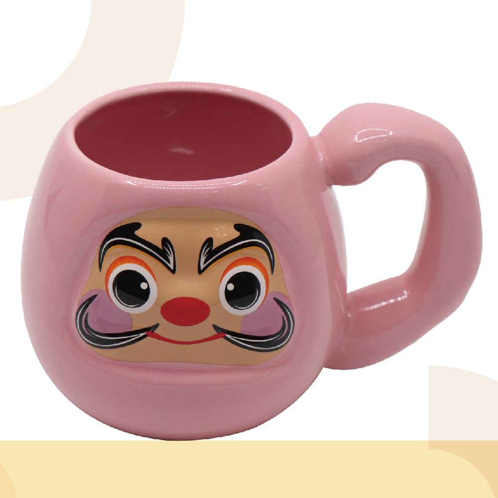 【金石工坊】日系達摩馬克杯/達摩杯- 幸福粉