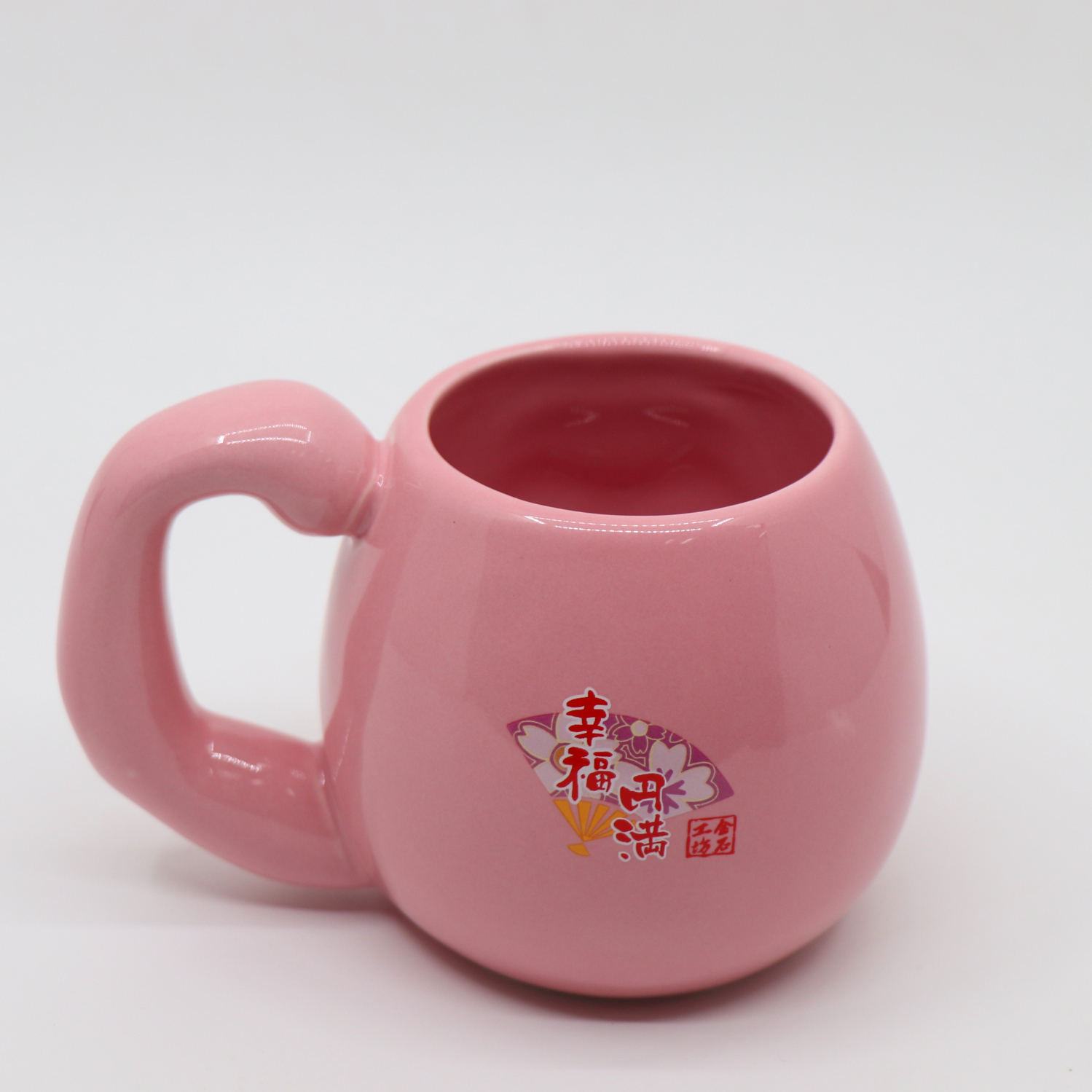 【金石工坊】日系達摩馬克杯/達摩杯- 幸福粉