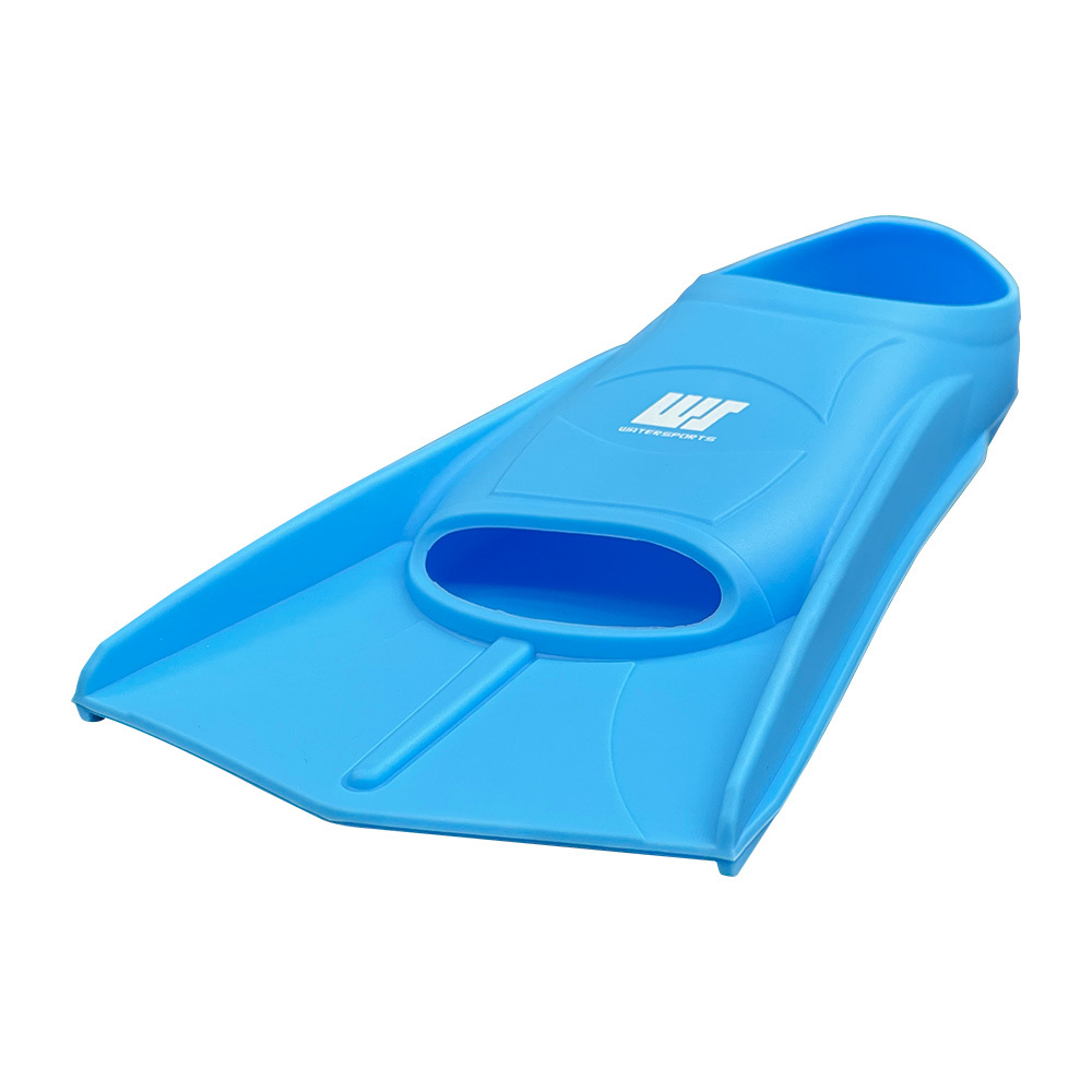 基礎訓練矽膠短蛙鞋 - 藍