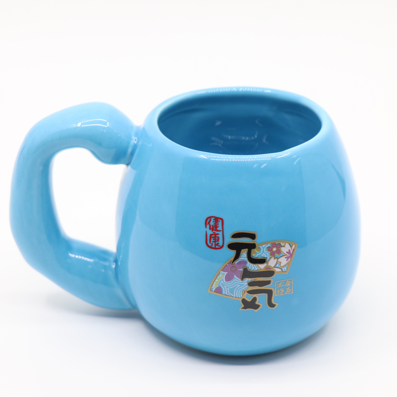 【金石工坊】日日系達摩馬克杯/達摩杯- 元氣藍