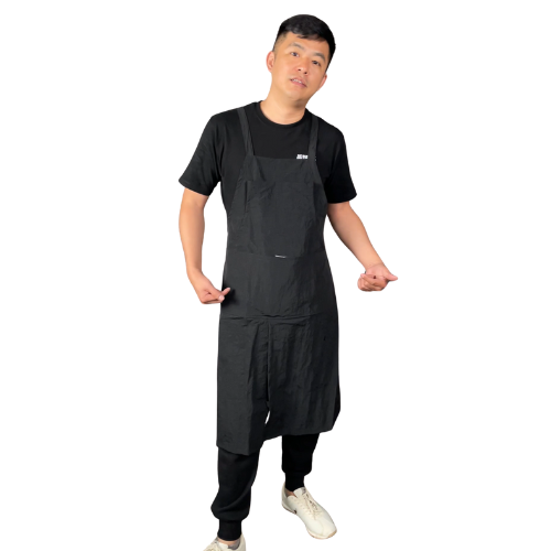 後交叉開岔綁腳工作服