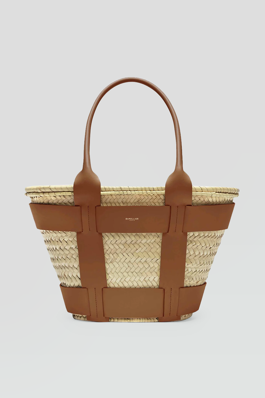 DeMellier｜SANTORINI 真皮藤編托特包