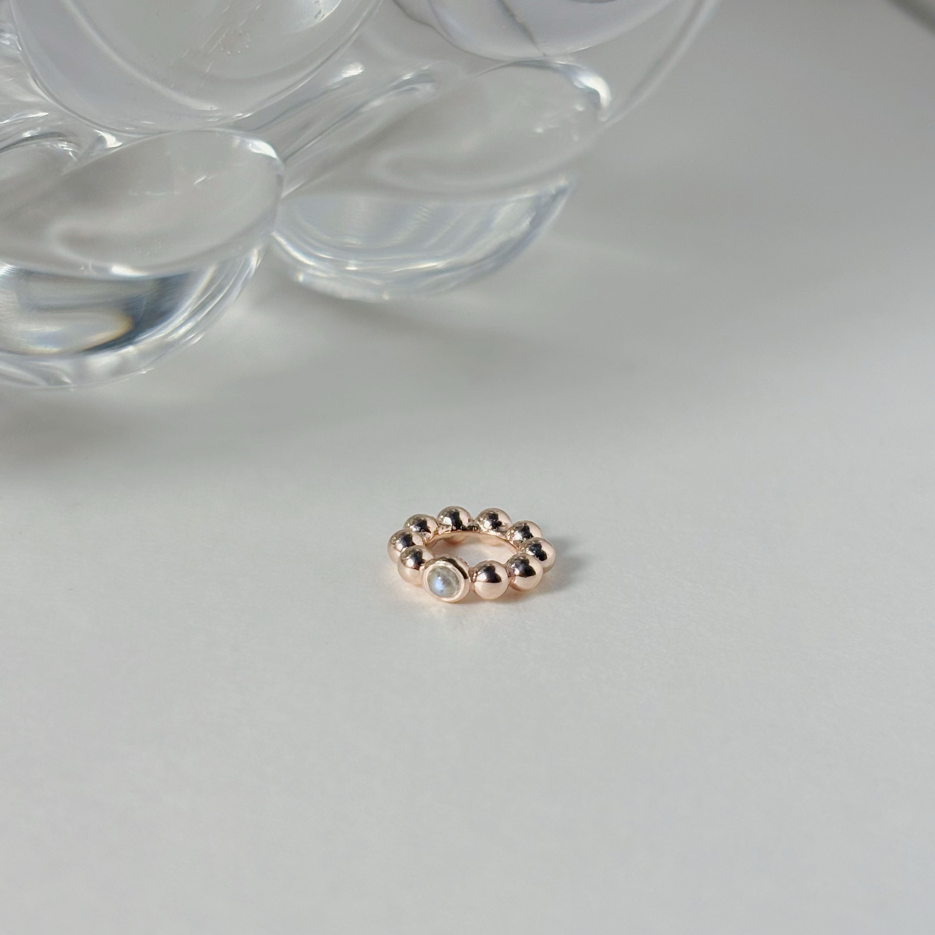 波堤月光石圈圈串飾