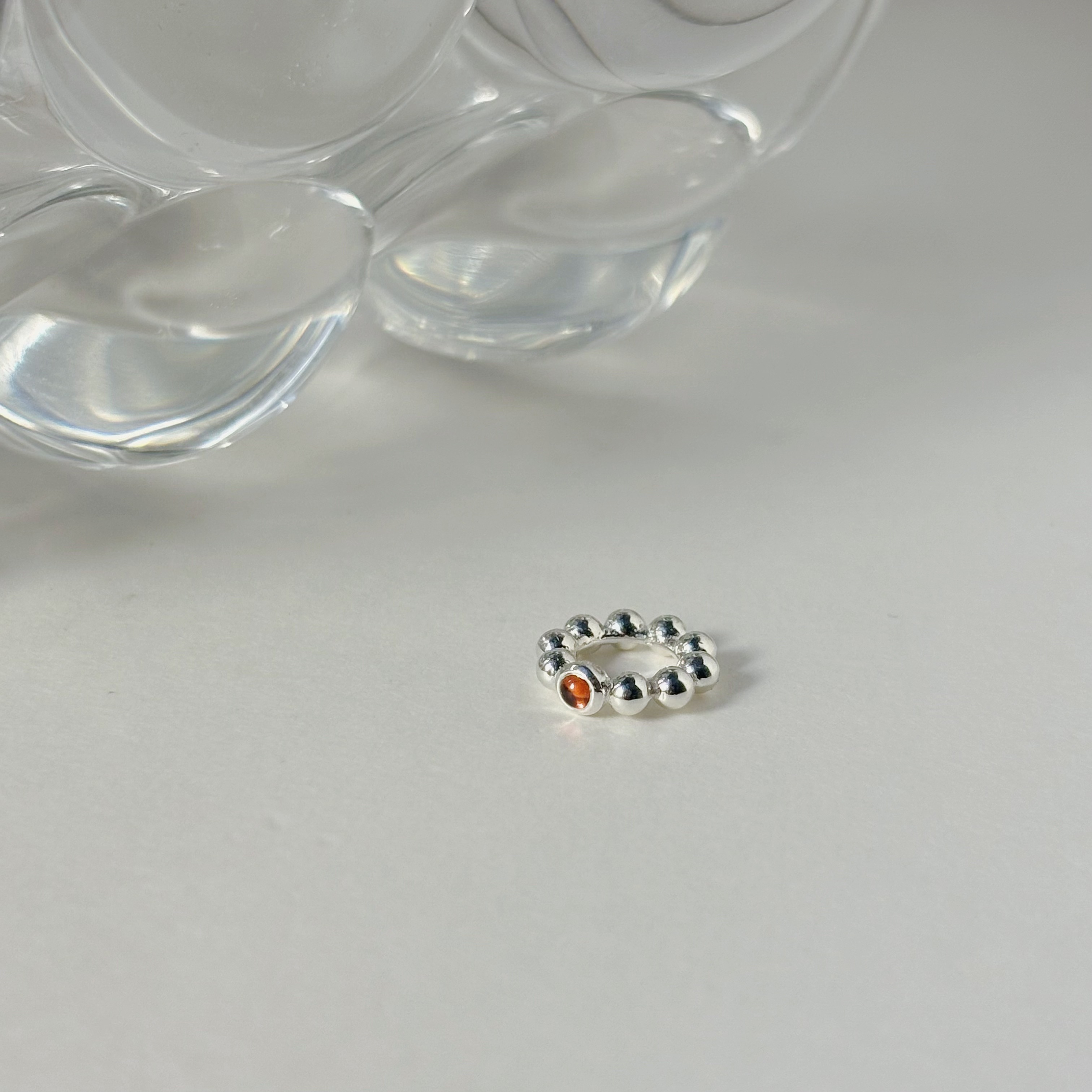 波堤石榴石圈圈串飾