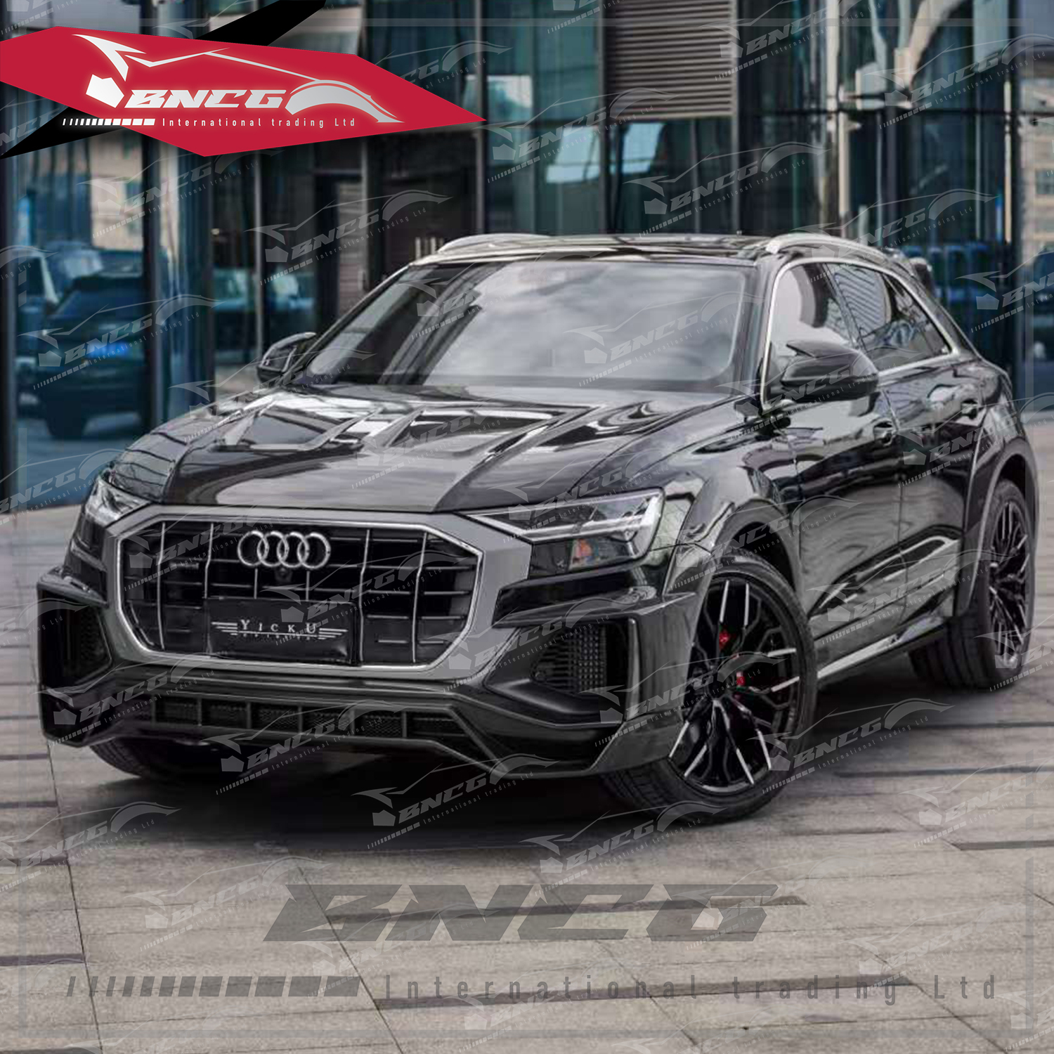 奧迪 Audi Q8 PD款 改裝 乾碳纖維 空力套件 大包圍 前下巴 後下巴 後包角 輪弧 中翼 頂翼