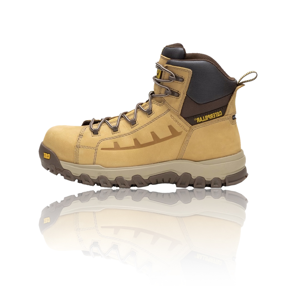 CAT CA726047 防水真皮中筒靴 經典黃靴