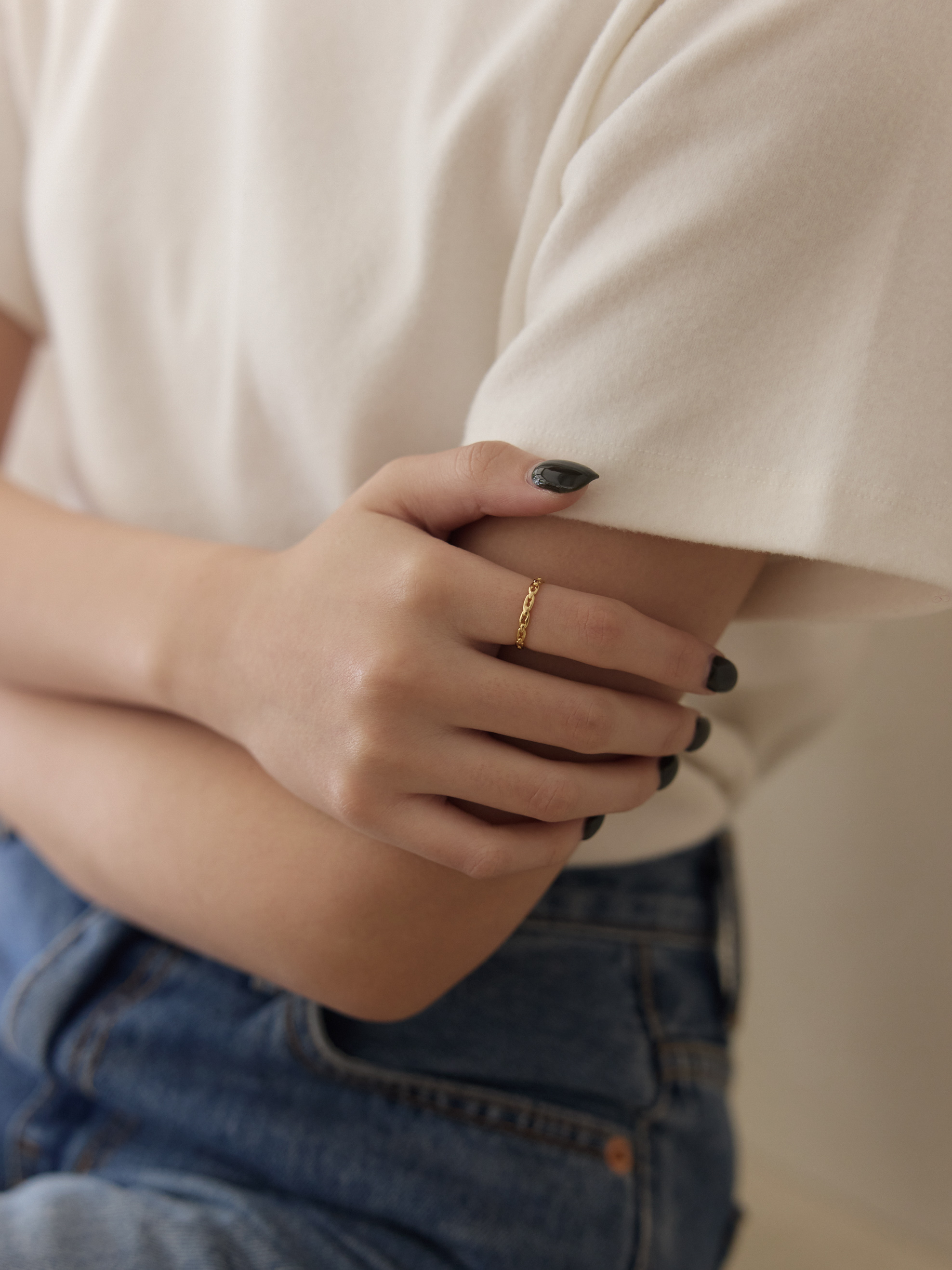 925純銀鎖鍊戒指