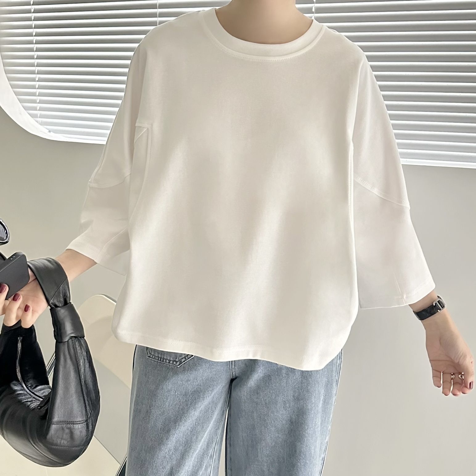 【BONNIE】多色~淨色蝙蝠袖TOP