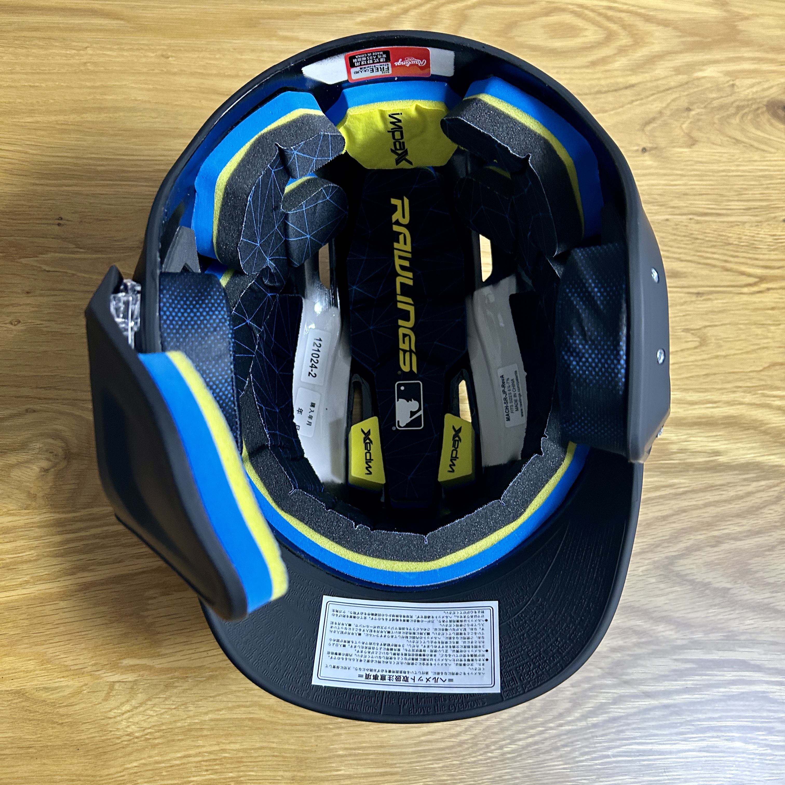 Rawlings 硬式用 ヘルメット マッハ アジャスト 顎ガード付き(艶消し