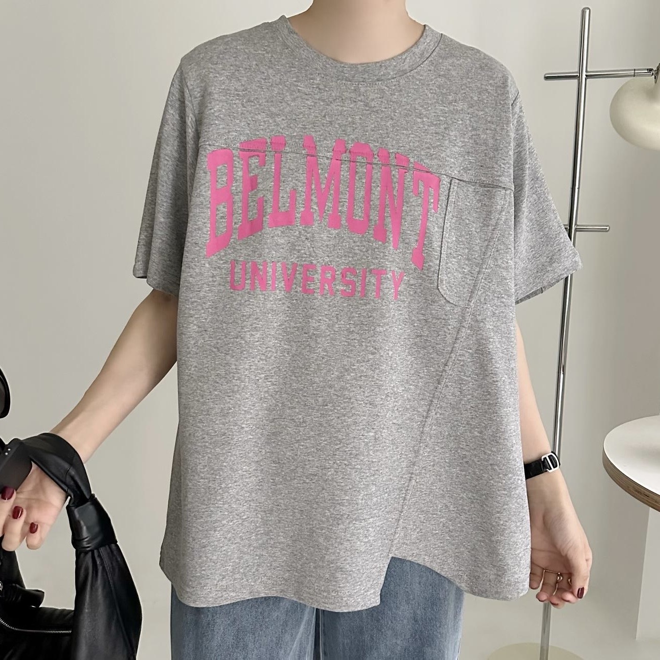 【BONNIE】印英文字半袋TOP