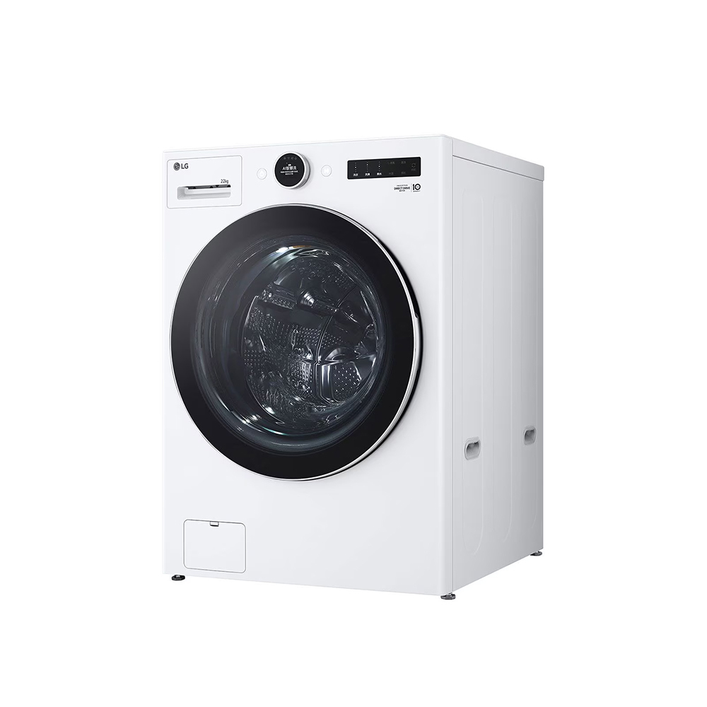 LG | 22公斤滾筒洗衣機｜冰瓷白｜AI DD™ 蒸洗脫 WD-S22FW