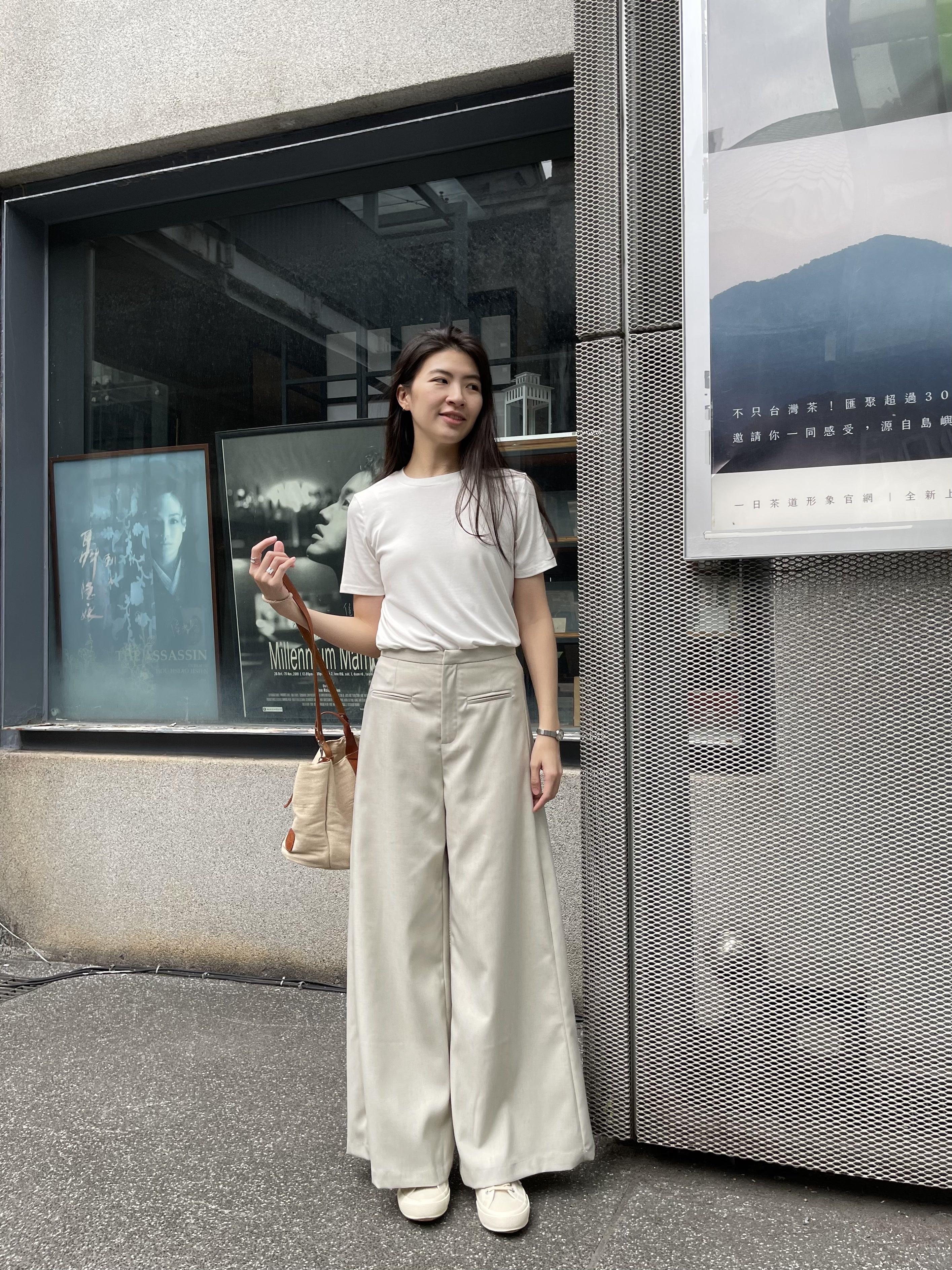 前口袋造型西裝褲