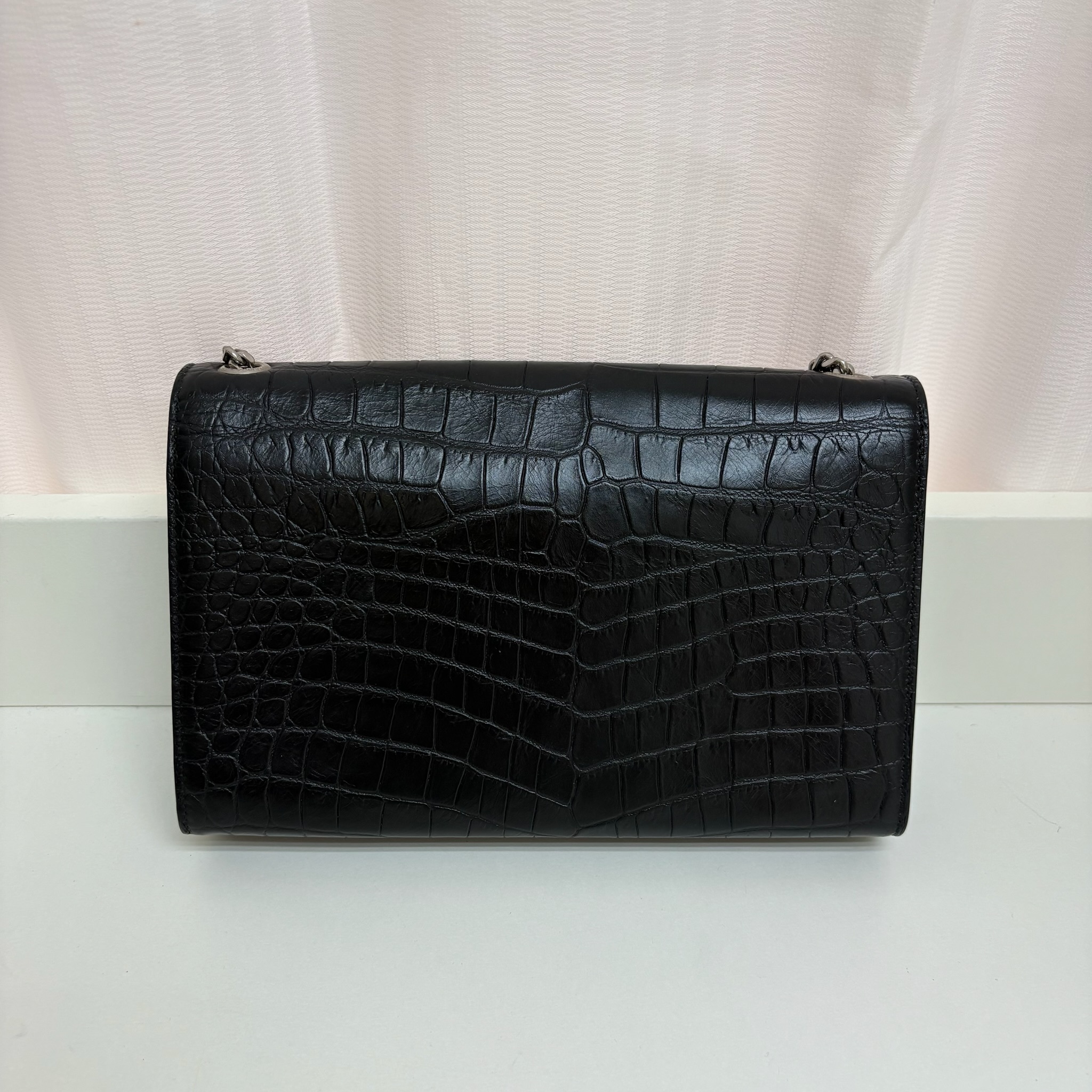 YSL Kate Tassel Bag - Black / Shw