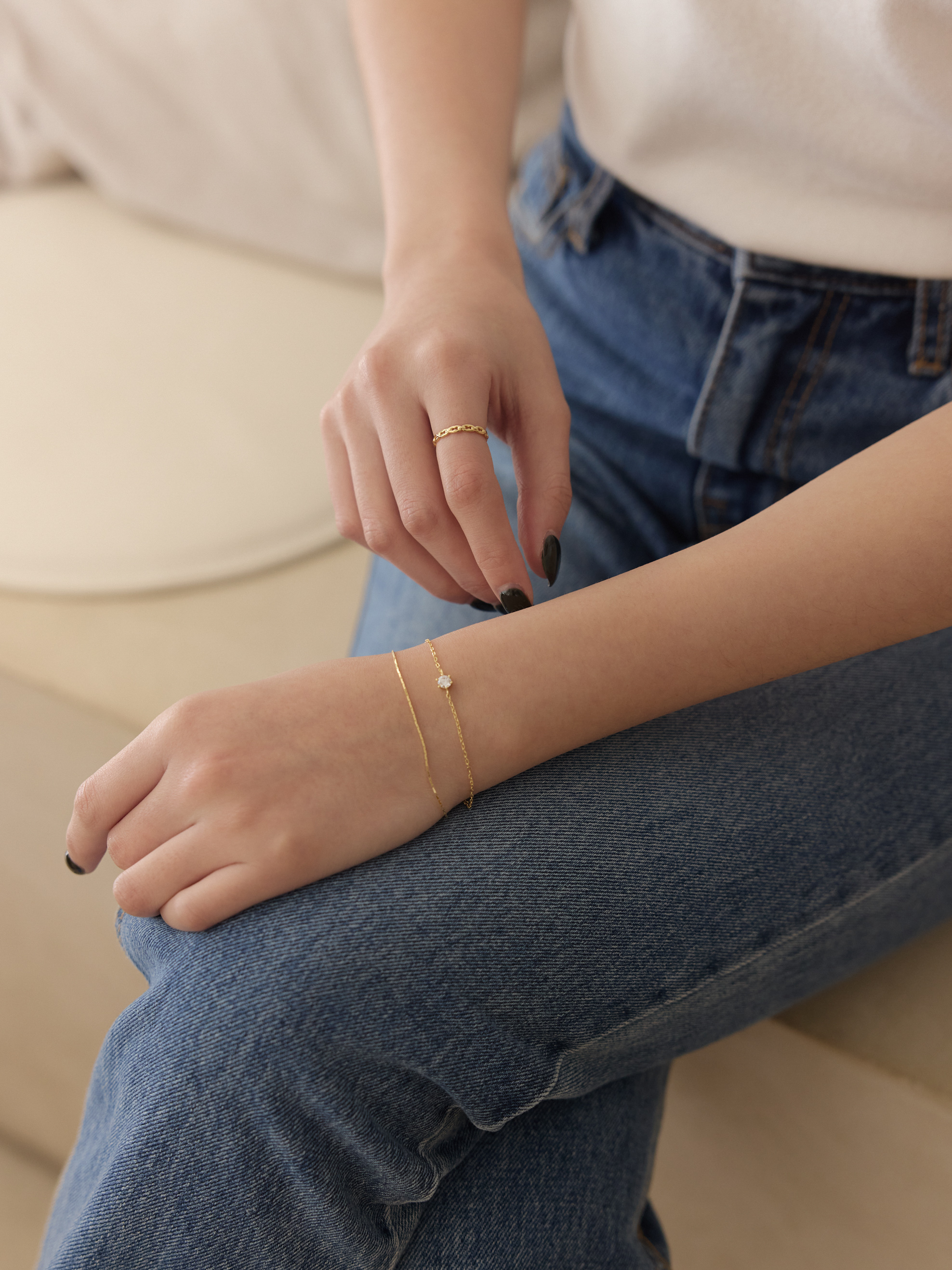 925純銀水鑽手鍊