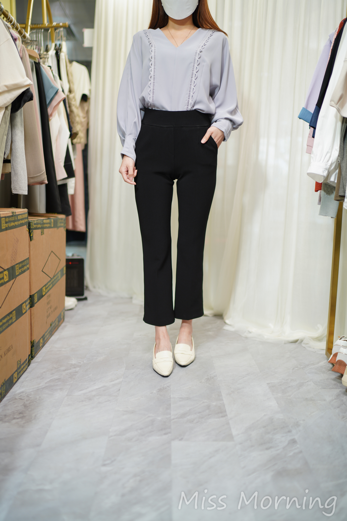 順滑雪紡上衣(14448)