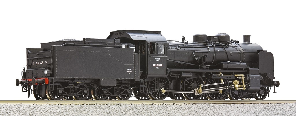 Roco 71386 HO規 230 F 607, SNCF 數位音效冒煙蒸汽車