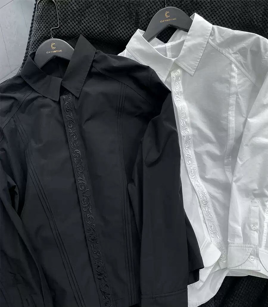 CATSSTAC 永生花高級感刺繡襯衫
