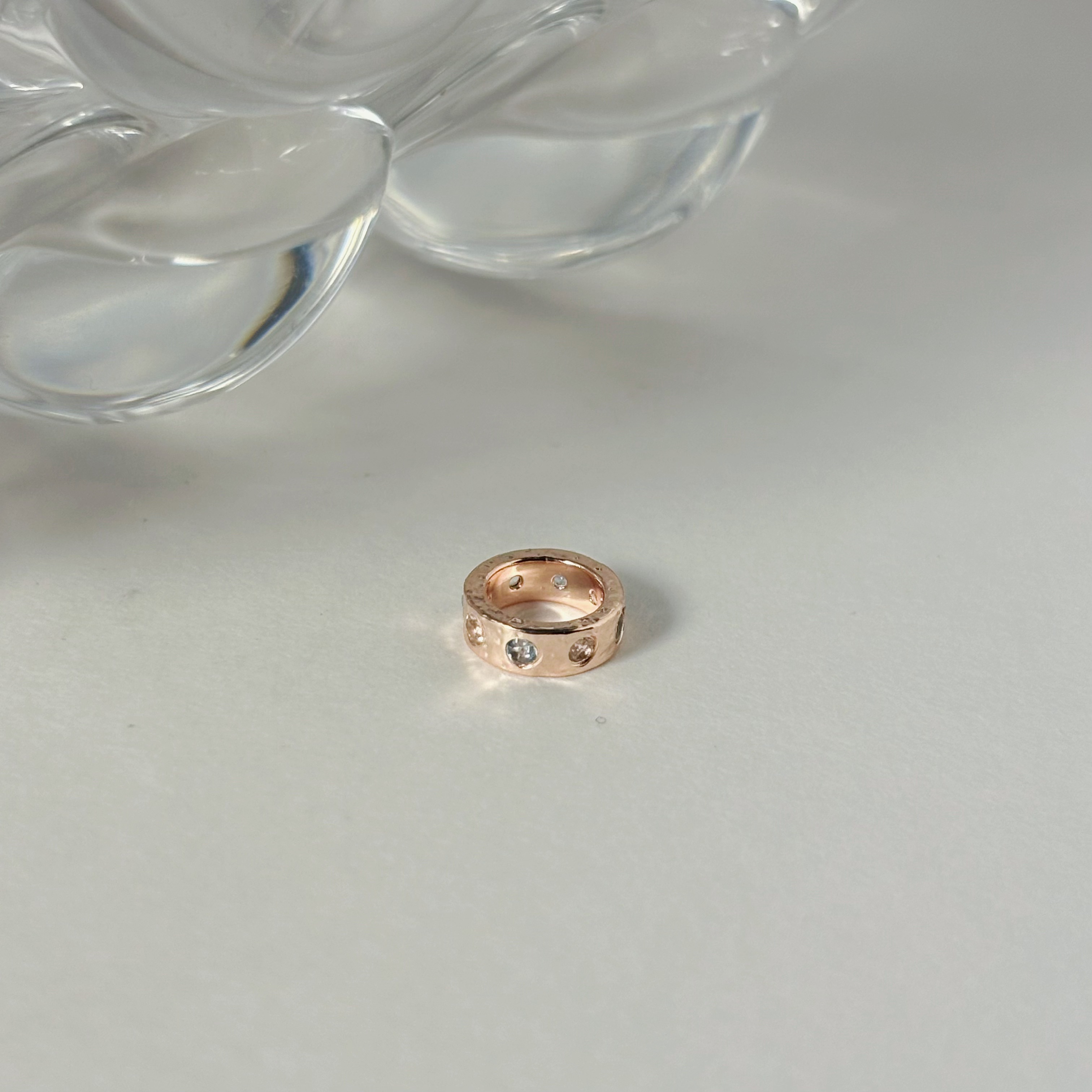 整圈手感氣泡托帕石圈圈串飾