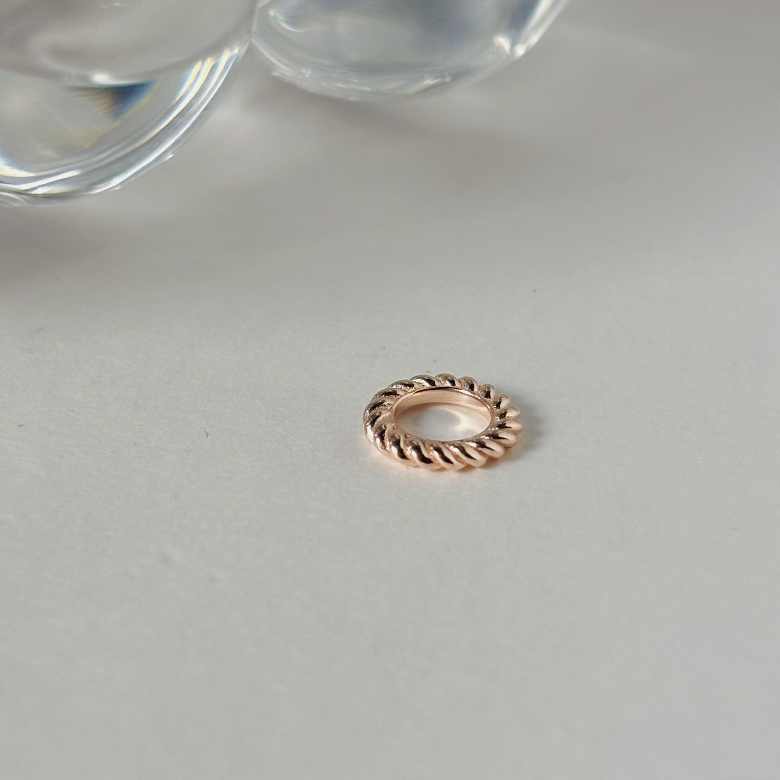 簡約麻花圈圈串飾