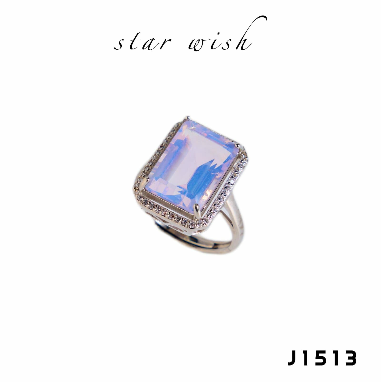 Star Wish Jewellery 925銀 薰衣草紫玉戒指- J1513