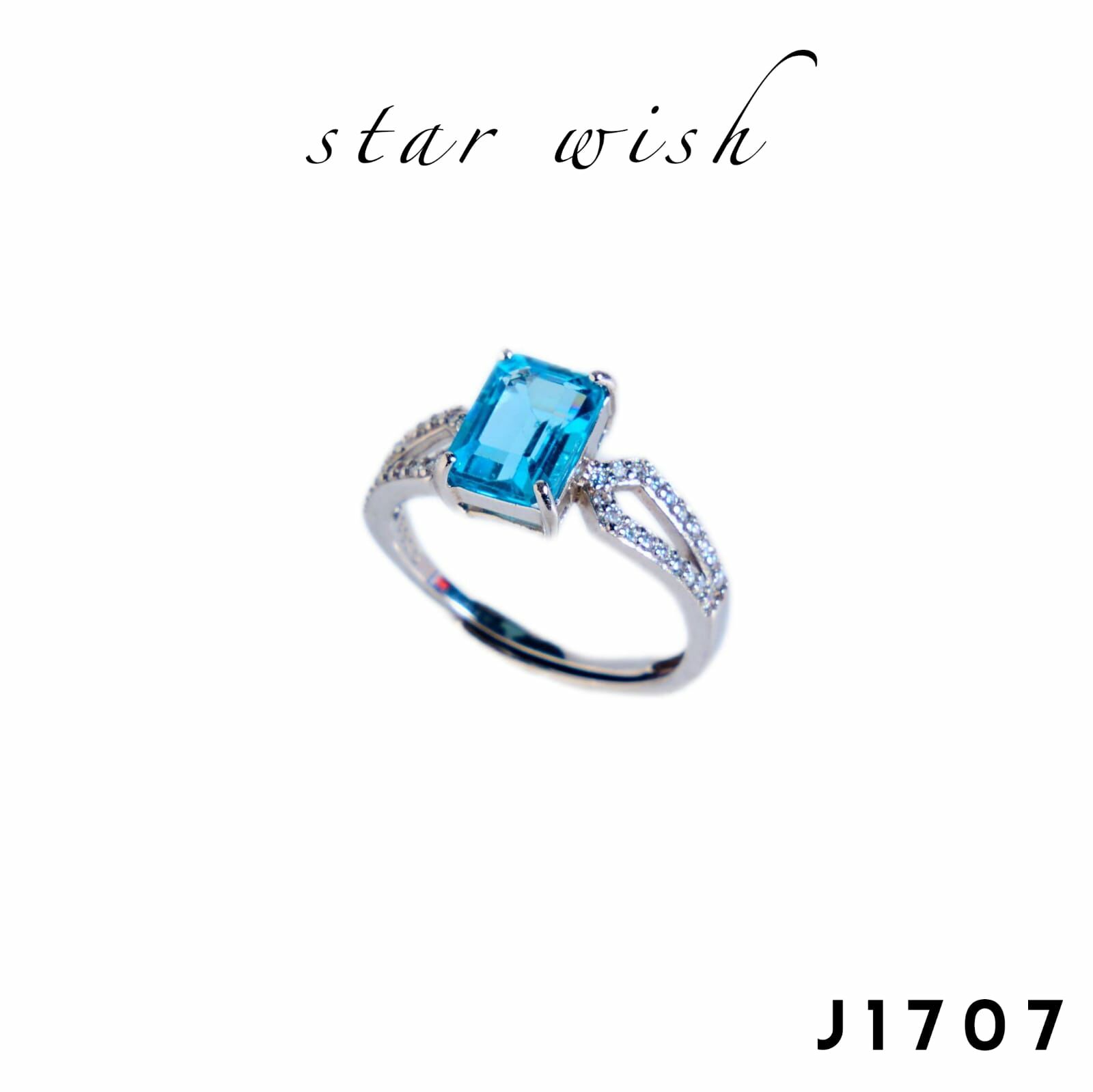Star Wish Jewellery 925銀 托帕石戒指- J1707