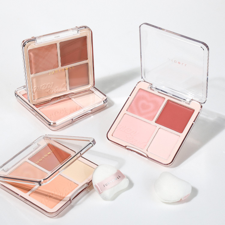 Judydoll 橘朵 腮紅打亮盤 贈植絨手指粉撲 9g 4色【AP034】