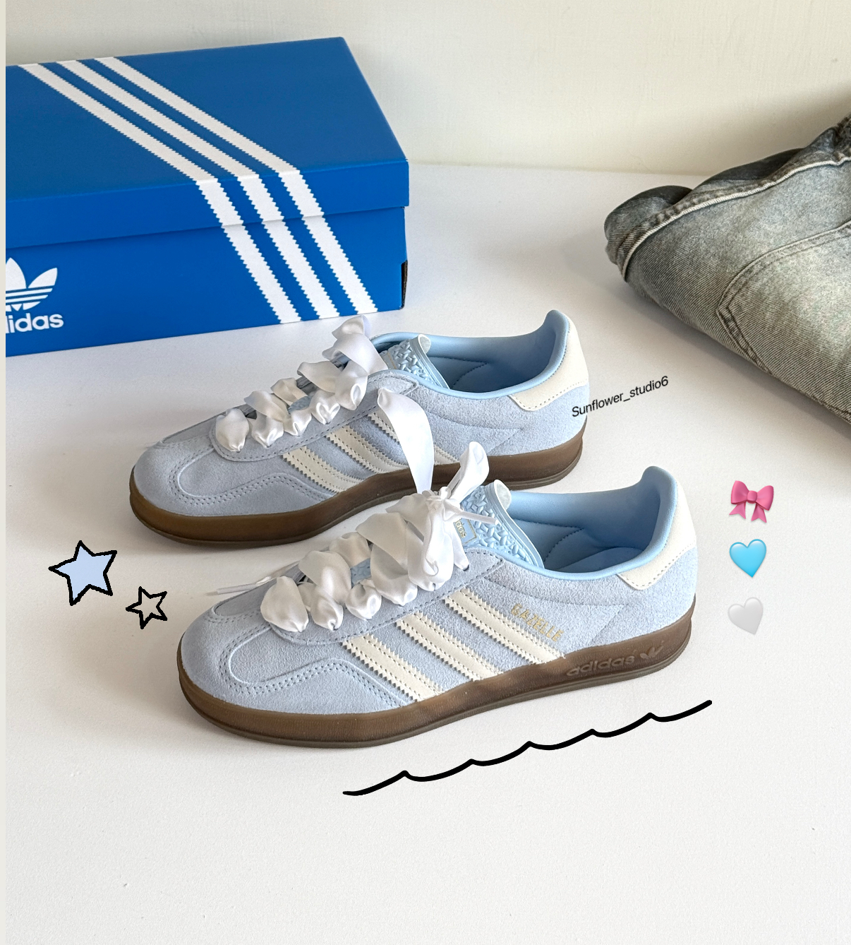 零碼現貨24.5公分 Adidas Originals Gazelle 淺藍色 灰藍 淡藍色 麂皮 復古 德訓鞋 T頭鞋 JI2717/現貨 實體偏憂一點點髒髒的灰藍色