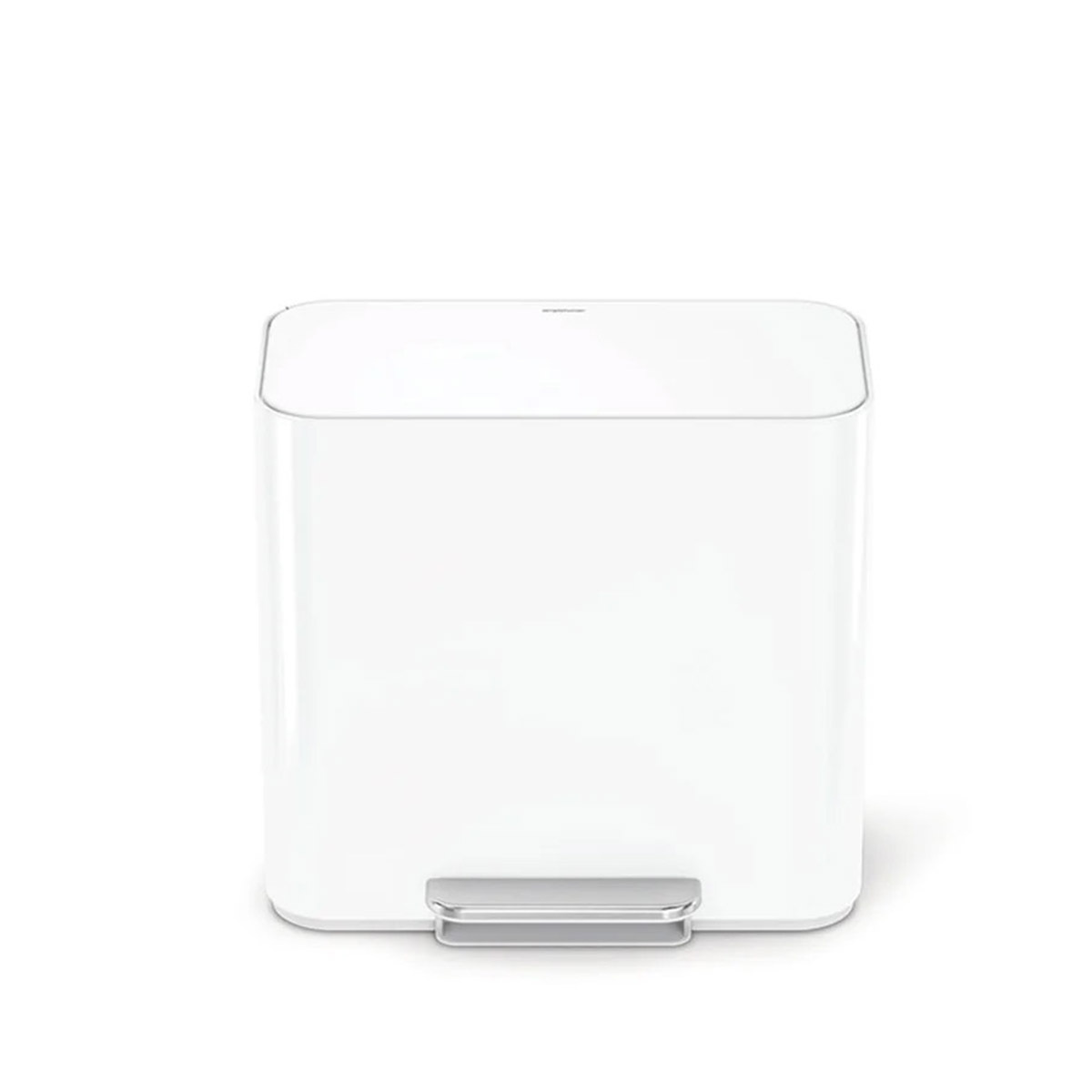 美國品牌SIMPLEHUMAN 15L 雙隔間腳踏垃圾桶 -白色【香港行貨】-CW2122