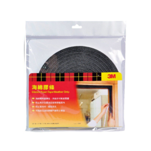 3M 思高牌海棉膠條3/8"X1/2"X17'長-[2285]