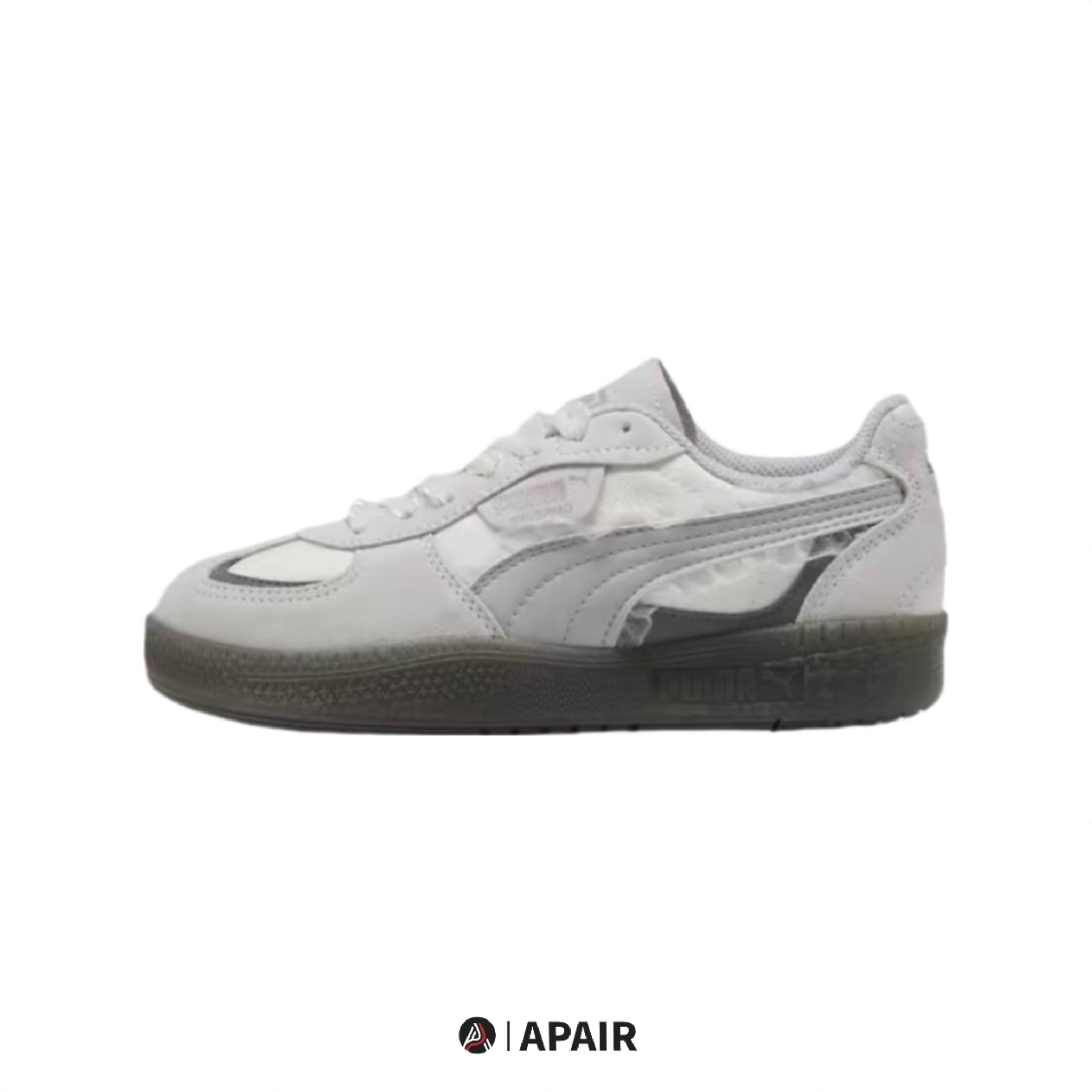 【APAIR】預購 PUMA PALERMO 蕾絲 珍珠墜飾 芭蕾風 迷霧灰 401286-01