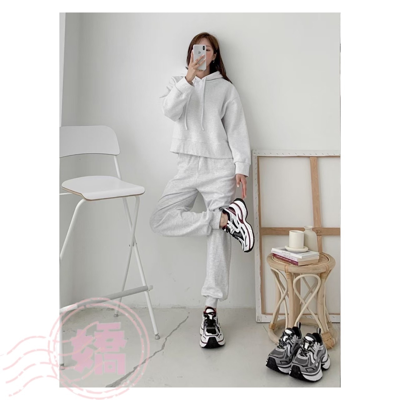 K19012雙層鞋底6公分老爹鞋(紅'灰)(230'235'240'245'250)