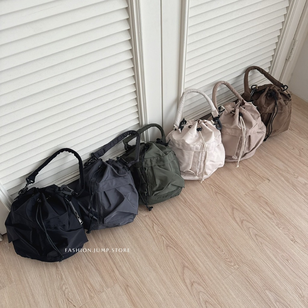 （現貨）售完不補 歐膩一見鍾情の工裝尼龍束口包 BAG9