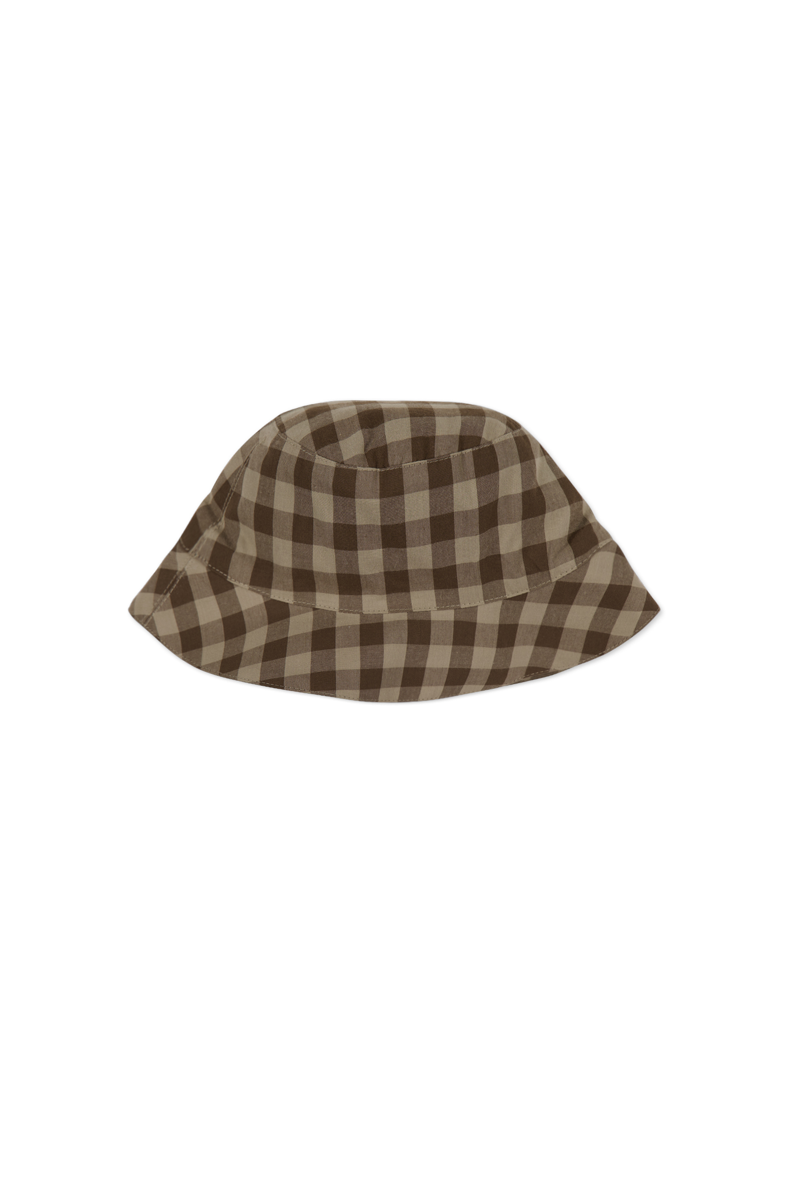 【預購】JAMIE KAY - Organic Cotton Bucket Hat （Gingham Shitake）