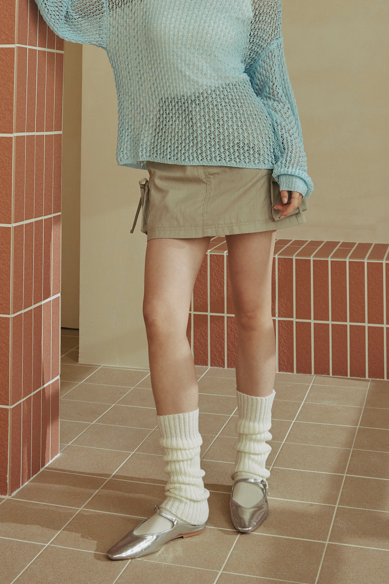 甜美雙口袋工裝裙