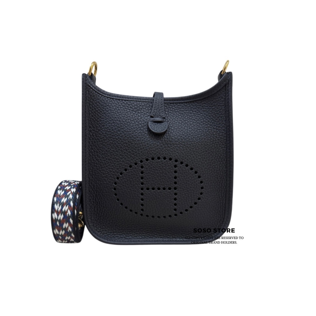 Hermes Mini Evelyne Bag - caban / Ghw