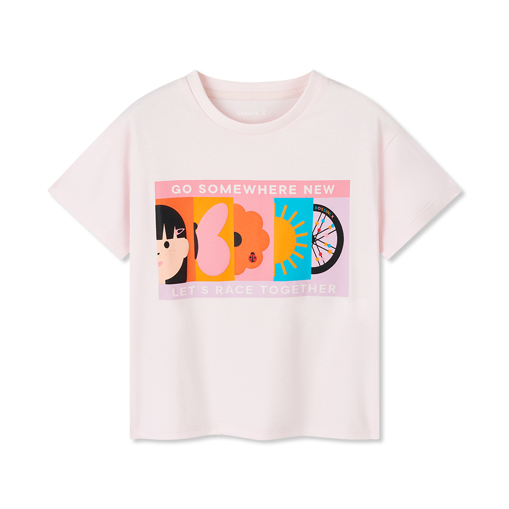 女童圓領短袖T恤