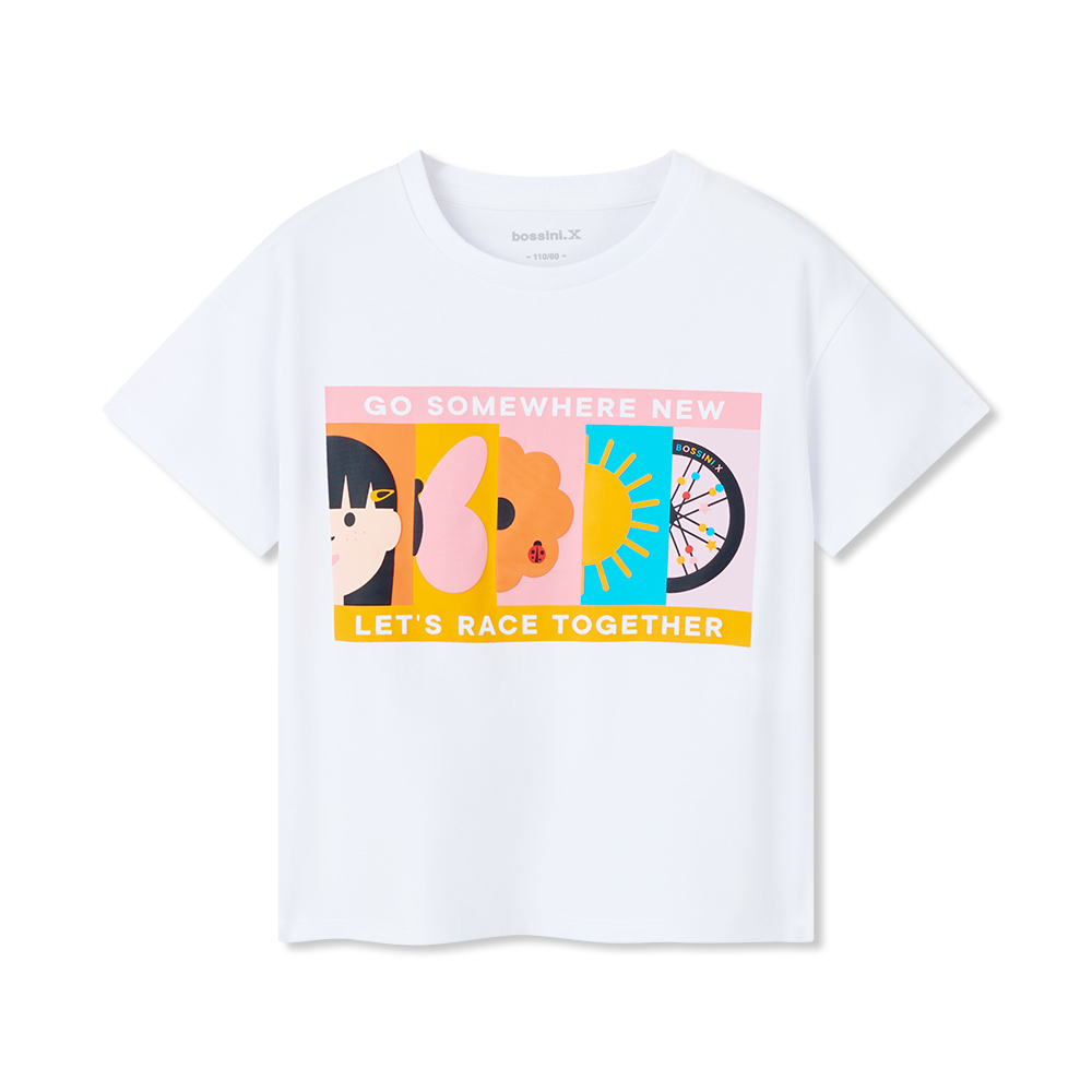 女童圓領短袖T恤