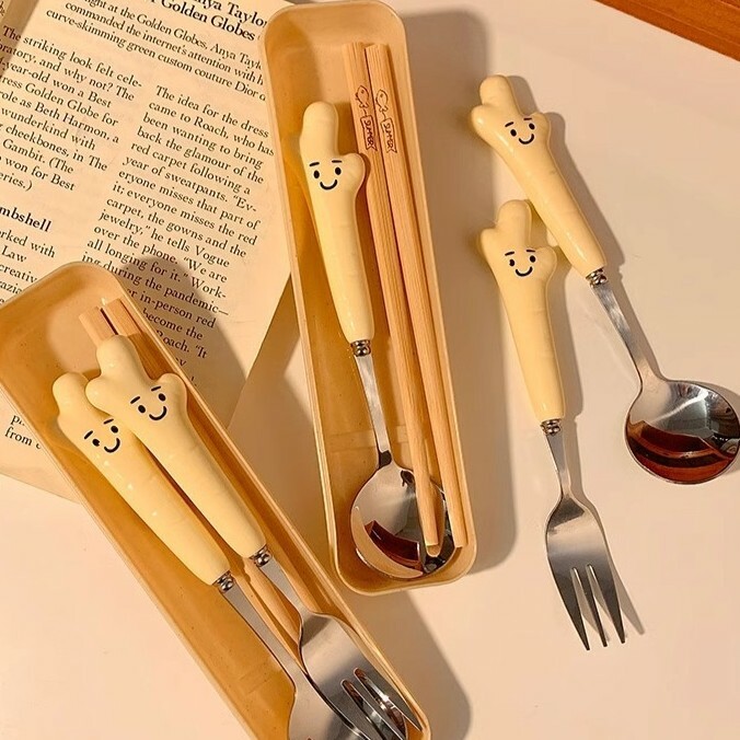 《5717》可愛小黃姜湯叉