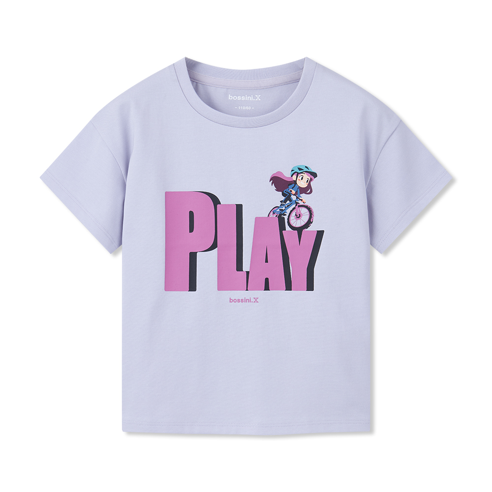 女童圓領短袖T恤