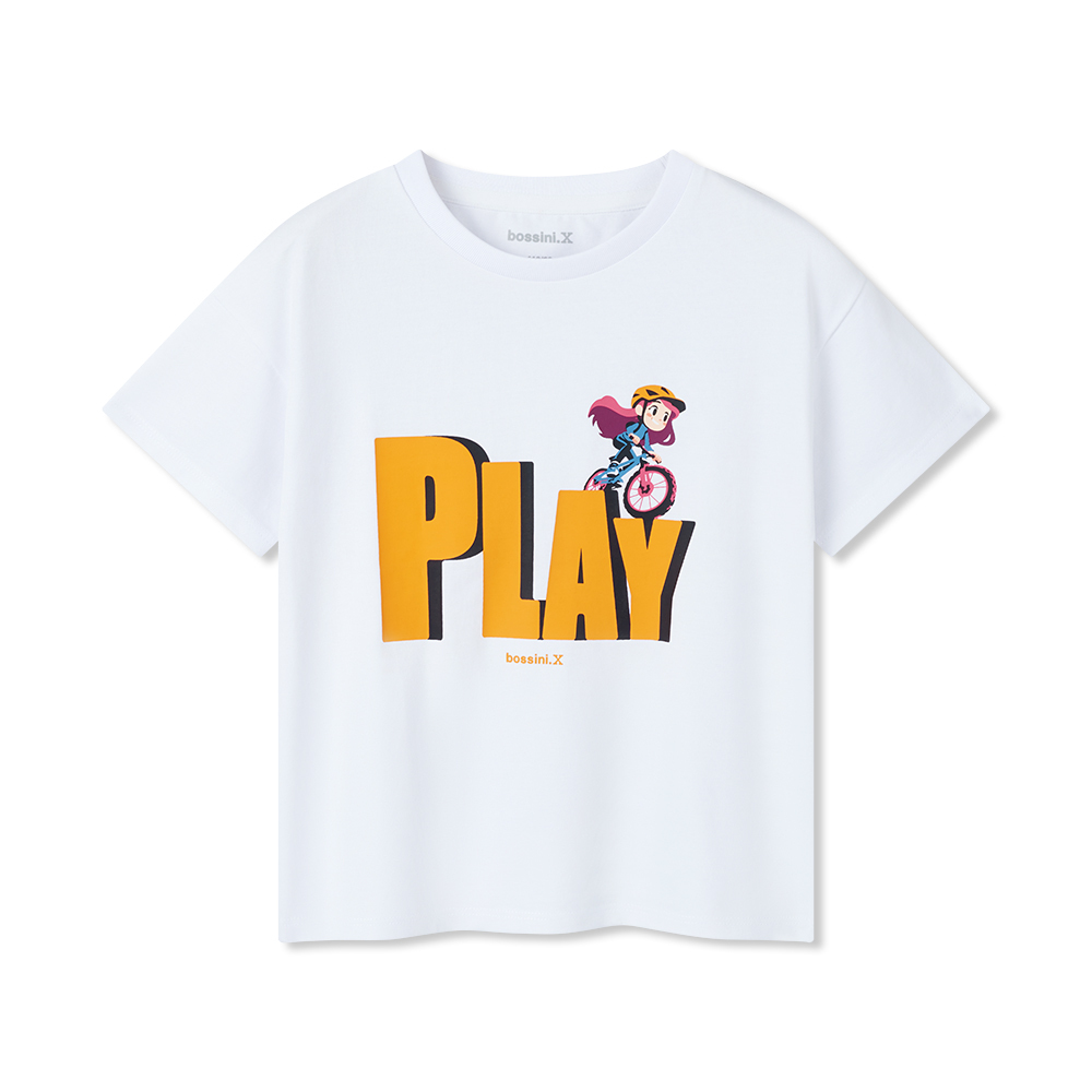 女童圓領短袖T恤