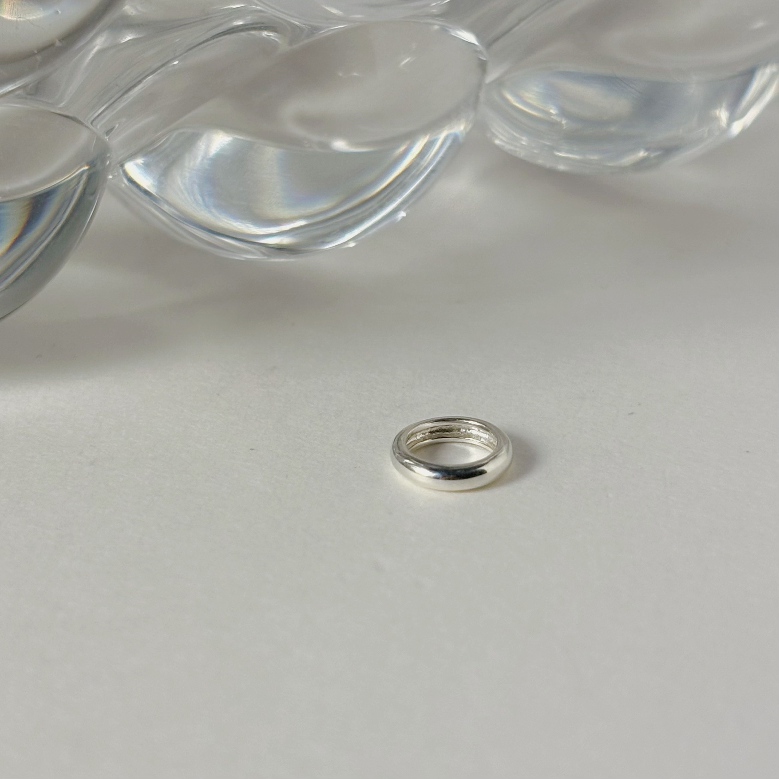 簡約光面圈圈串飾