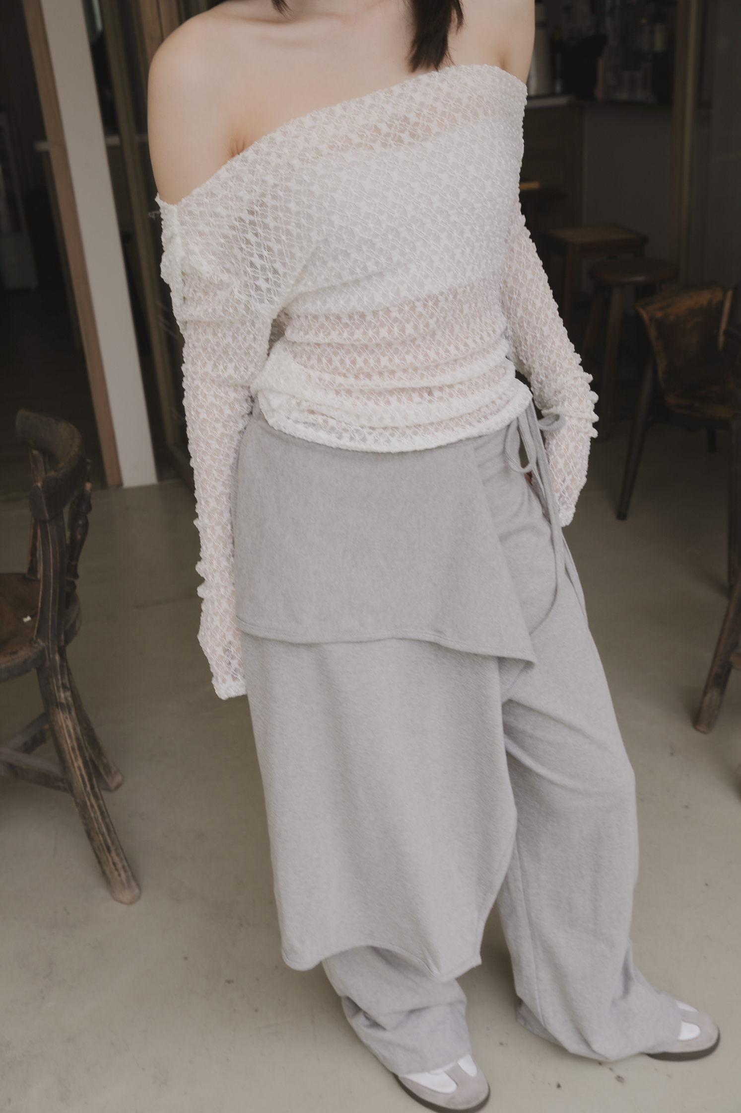 Layered Skirt Pants #長褲